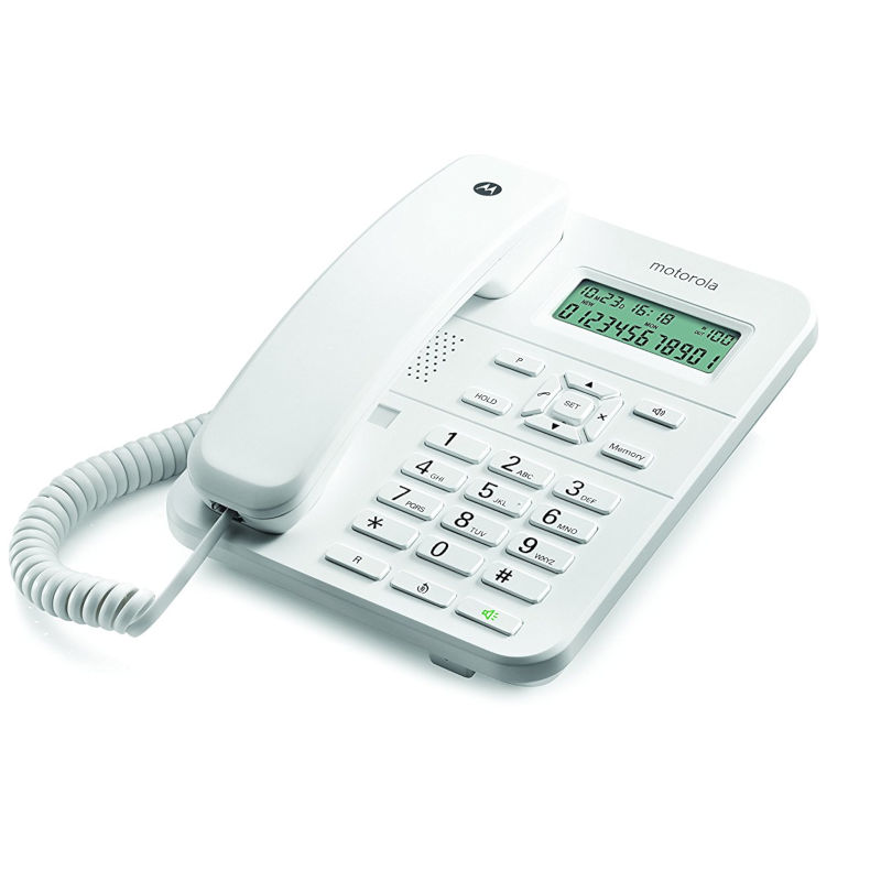 Motorola Τηλέφωνο Ενσύρματο CT202 (14587-9274) Λευκό