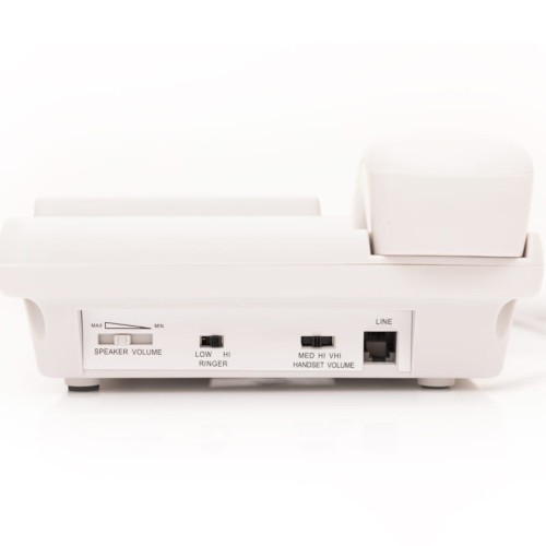 Osio Τηλέφωνο Ενσύρματο OSWB-4760W (110087-0017) Λευκό με Mεγάλα πλήκτρα, Aνοιχτή Aκρόαση και SOS 