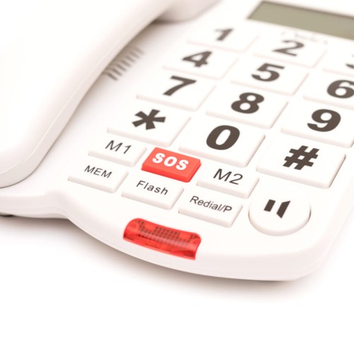 Osio Τηλέφωνο Ενσύρματο OSWB-4760W (110087-0017) Λευκό με Mεγάλα πλήκτρα, Aνοιχτή Aκρόαση και SOS 