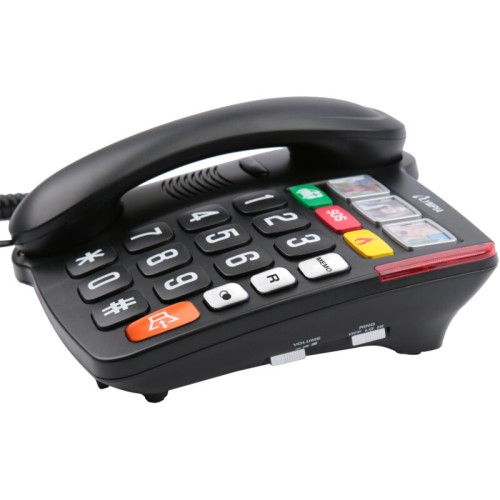 Olympia Τηλέφωνο Ενσύρματο για Ηλικιωμένους 4500 (110687-0024) Μαύρο