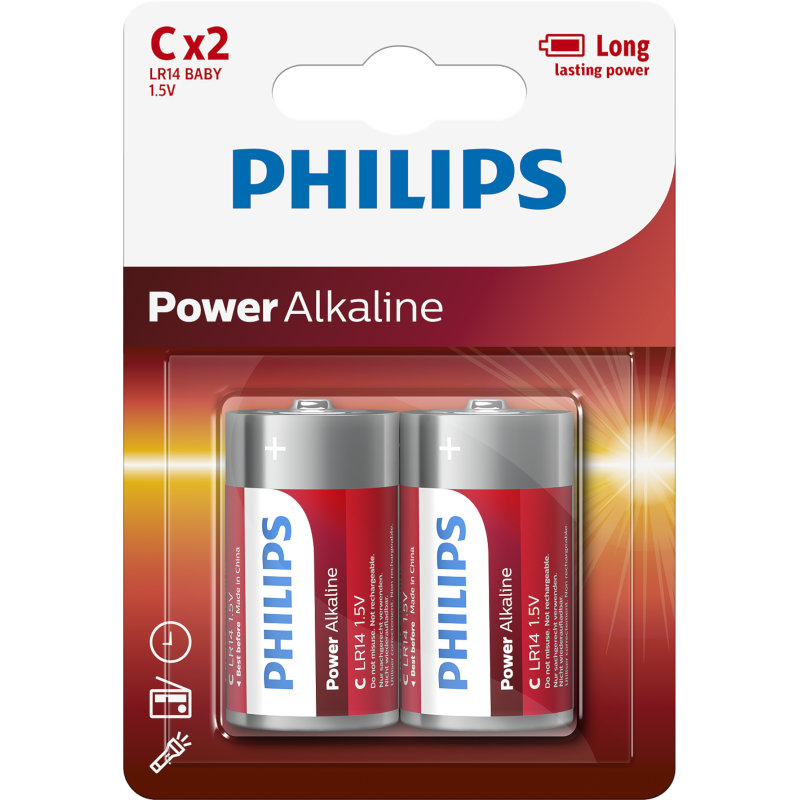 Philips Αλκαλική Μπαταρία LR14P2B/10