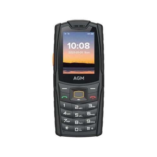AGM Κινητό Τηλέφωνο M6 (120087-0001) Μαύρο αδιάβροχο, ανθεκτικό σε πτώση IP68/IP69K, Dual Sim με Bluetooth, USB, SD, FM, 4G