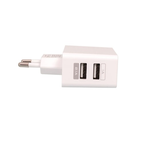 Osio Φορτιστής Ρεύματος OTU-385W 2xUSB και LED 5V Λευκός