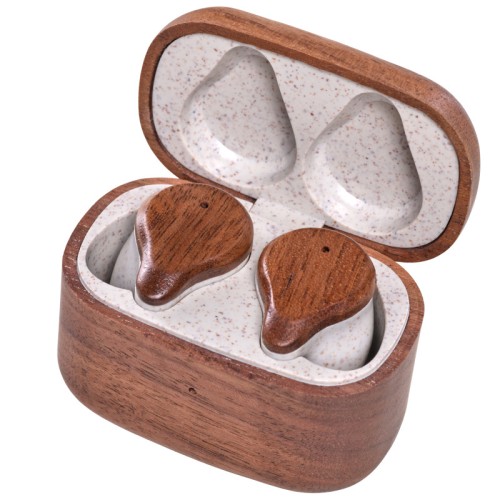 Akai Ακουστικά Bluetooth BTE-W300ENC (4905192534257) True Wireless Bamboo