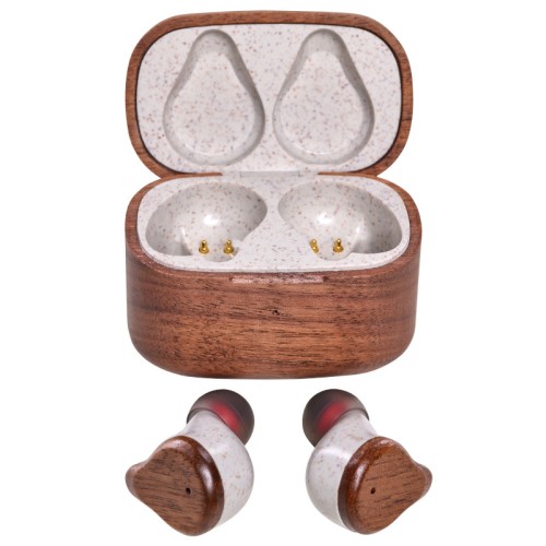 Akai Ακουστικά Bluetooth BTE-W300ENC (4905192534257) True Wireless Bamboo