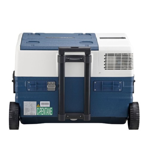 First Austria First Austria FA-5171-1 Τροχήλατο μπλε φορητό ηλεκτρικό ψυγείο θερμαντήρας με συμπιεστή, Bluetooth, USB-Out και οθόνη LED 230V/12V-52L καθαρά