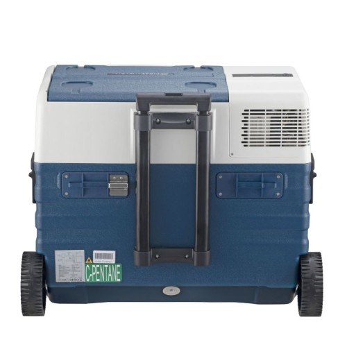 First Austria First Austria FA-5171 Τροχήλατο μπλε φορητό ηλεκτρικό ψυγείο θερμαντήρας με συμπιεστή, Bluetooth, USB-Out και οθόνη LED 230V/12V-43L καθαρά