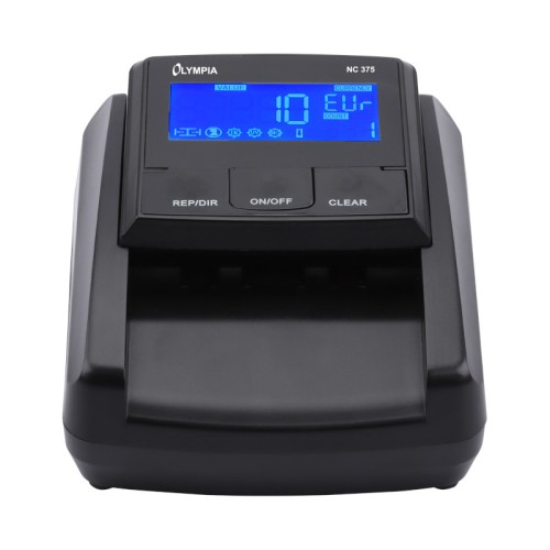 Olympia Μετρητής και ελεγκτής γνησιότητας χαρτονομισμάτων  NC 375 (947730375) με 4 αισθητήρες, USB και οθόνη