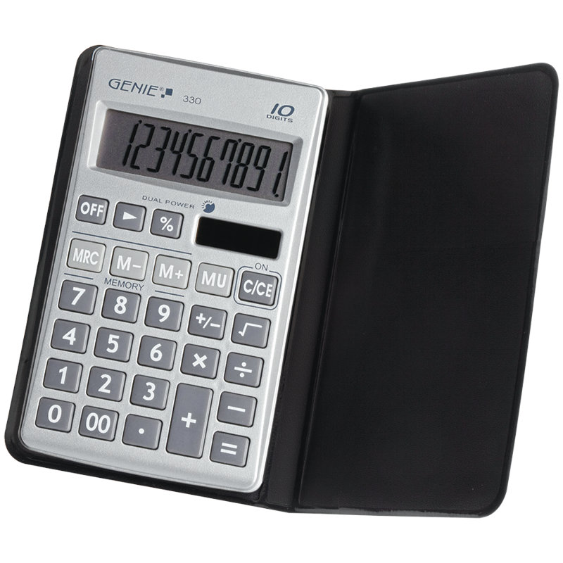 Genie Αριθμομηχανή τσέπης 330 με Mark Up και θήκη