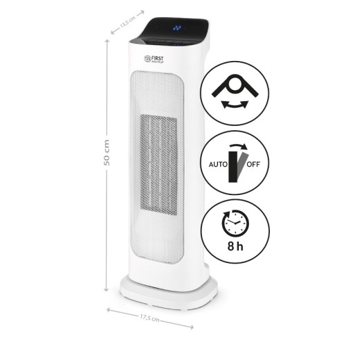 First Austria Αερόθερμο κεραμικό FA-5565-4 με θερμοστάτη, χρονοδιακόπτη και τηλεχειριστήριο 2000W