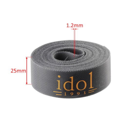 IDOL 1991  Μαύρη Velcro αυτοκόλλητη ταινία (8323973) για οργάνωση καλωδίων 25x1.2mm μήκους 10m