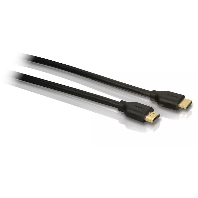 Philips Καλώδιο HDMI SWV5401H/GRS επιχρυσωμένο High Speed 4K με ethernet αρσενικό σε αρσενικό 1.8 m