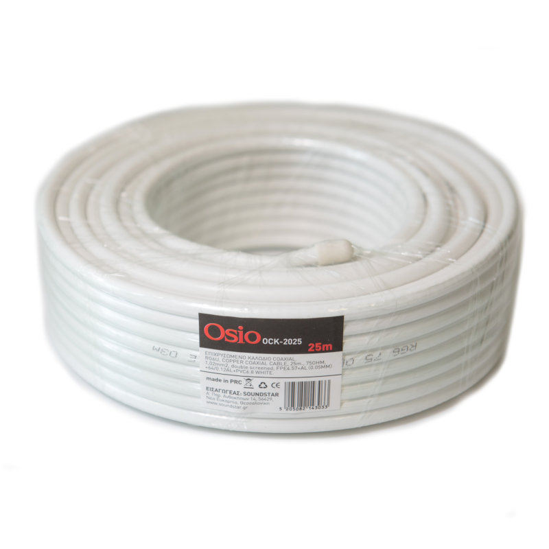 Osio Καλώδιο κεραίας OCK-2025 ομοαξονικό 25M 75Ω