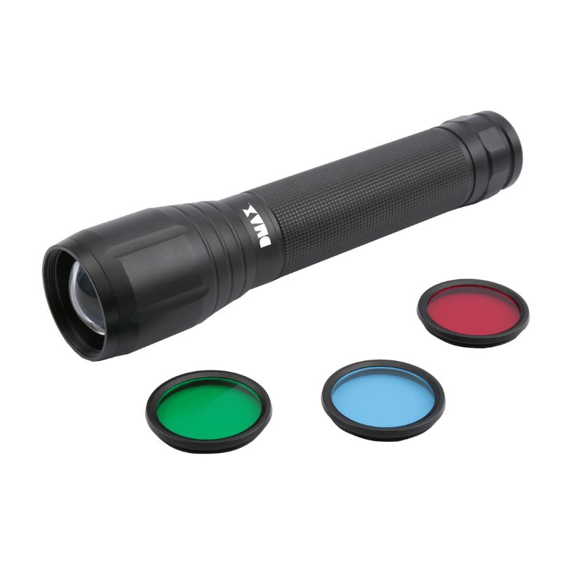 Dmax Φακός αδιάβροχος TLG 901 (40402) LED GO-EU με IP44, 1.500 lumens και 3 χρωματιστούς φακούς 20W