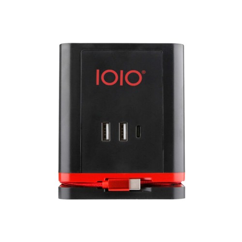 Olympia Πολύπριζο κύβος SW 1000 (41213) 3 θέσεων με διακόπτη μαύρος