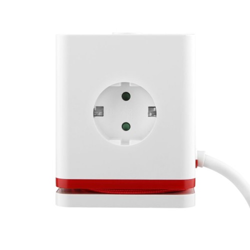 Olympia Πολύπριζο κύβος SW 1000 (41214) 3 θέσεων με διακόπτη άσπρος