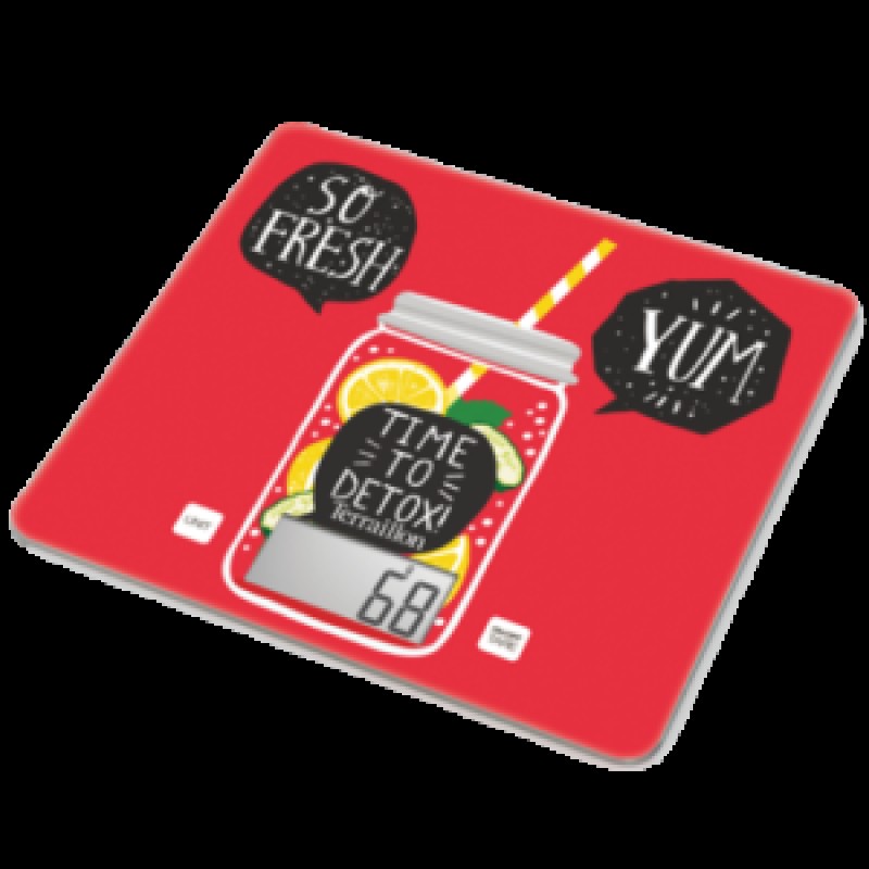 Terraillon Terraillon GR14251 Ζυγαριά Κουζίνας T1040 Detox Κόκκινη - 100212-0048