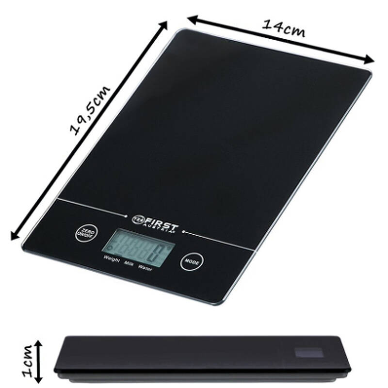 First Austria Ζυγαριά κουζίνας FA-6400-BA ψηφιακή γυάλινη