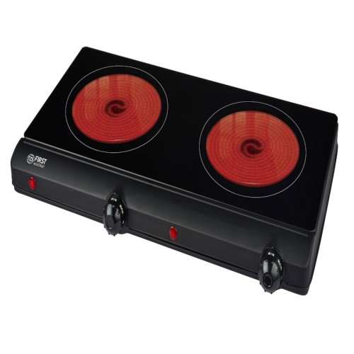 First Austria Διπλή υπέρυθρη γύαλινη κεραμική εστία FA-5096-9  2500W