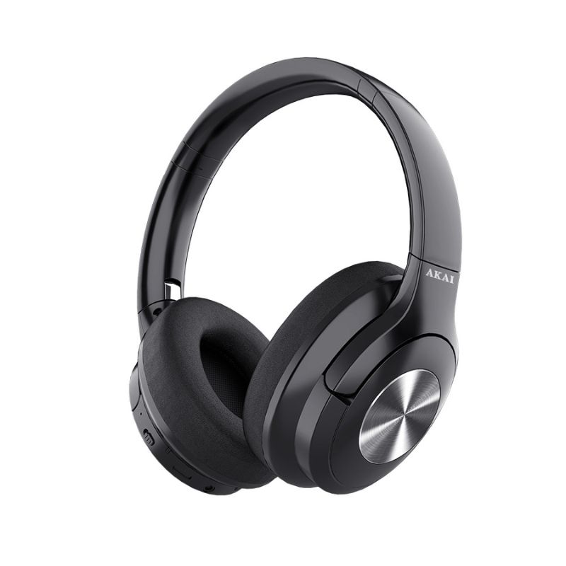 Akai Ακουστικά BTH-P100 Ασύρματα over ear αναδιπλούμενα με Bluetooth, Handsfree και Aux-In