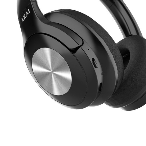 Akai Ακουστικά BTH-P100 Ασύρματα over ear αναδιπλούμενα με Bluetooth, Handsfree και Aux-In