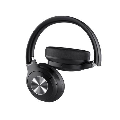 Akai Ακουστικά BTH-P100 Ασύρματα over ear αναδιπλούμενα με Bluetooth, Handsfree και Aux-In