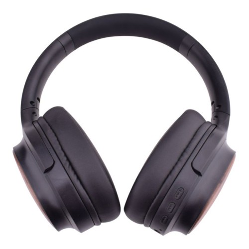 Akai Ακούστικα ασύρματα over ear  BTH-W150ANC Bluetooth αναδιπλούμενα bamboo με ΑNC, NTC, handsfree και Hifi Stereo Sound