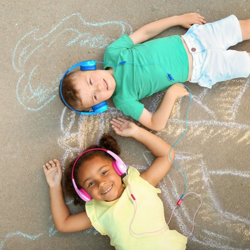 Motorola Ακουστικά παιδικά JR200 Pink Οn ear Hands Free με splitter