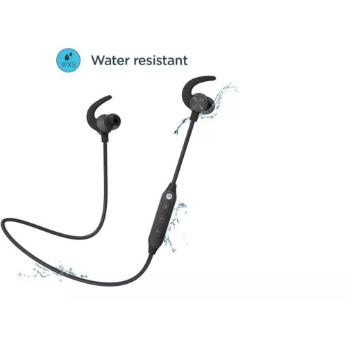Motorola Ακουστικά ασύρματα Moto SP105 αδιάβροχα Bluetooth Handsfree με neck-band και ear-fin