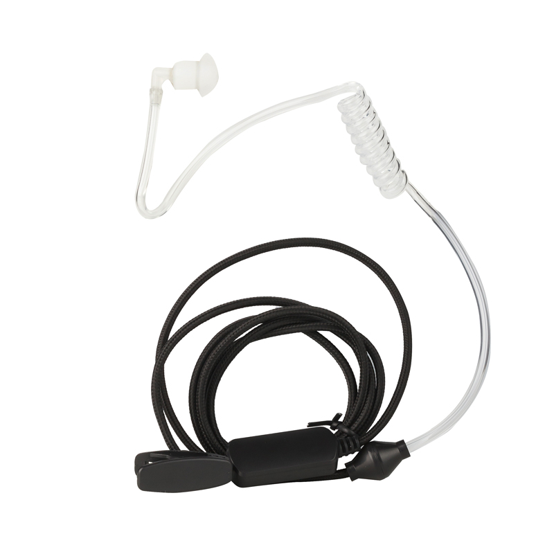 Osio Ακουστικό NT-8760 handsfree για PMR Walkie Talkie OPM-1010/1050 με PTT και διάφανο σπιράλ σιλικόνης