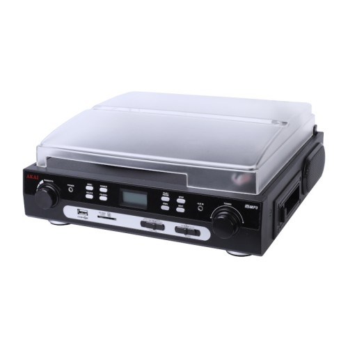 Akai Πικάπ ATT-15C  με Bluetooth, USB, SD, CD, AM/FM, AUX, REC, ενσωματωμένα ηχεία και προστατευτικό κάλυμμα