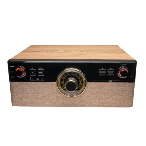 Akai Πικάπ ATT-300CC με υποδοχή για CD και κασέτα, με Bluetooth, USB, FM, AUX, RCA και υποδοχή ακουστικών-2x9W RMS