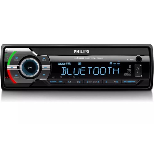 Philips Car Audio ΣΕΤ CE13/235BT/GRS MIC με Bluetooth και εξ. μικρόφωνο, USB, κάρτα SD και Aux-In 4 x 50W