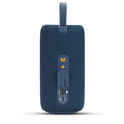 Osio OBT-8000BU Μπλε αδιάβροχο φορητό ηχείο LED με IPX4, Bluetooth, USB, κάρτα TF, FM και TWS-16W