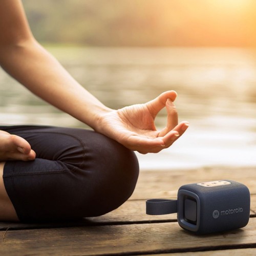 Motorola Φορητό αδιάβροχο ηχείο Βluetooth Rokr 300 Μπλε με USB Type-C, IP67, Τrue Wireless Link και Qi ασύρματη φόρτιση - 7W