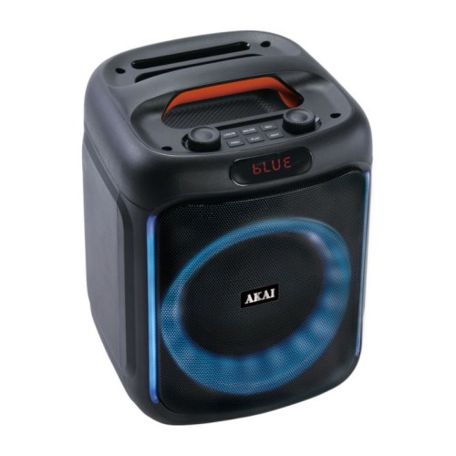 Akai Φορητό ηχείο ABTS-V20 με Bluetooth, USB, AUX-IN, κάρτα TF, FM, LED και ενσύρματο μικρόφωνο- 20W RMS