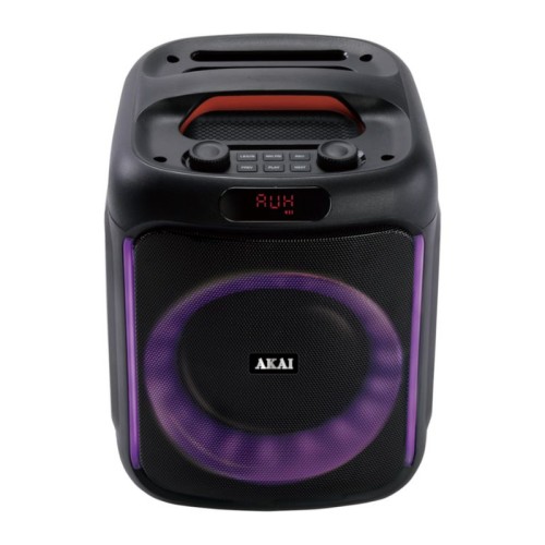 Akai Φορητό ηχείο ABTS-V20 με Bluetooth, USB, AUX-IN, κάρτα TF, FM, LED και ενσύρματο μικρόφωνο- 20W RMS
