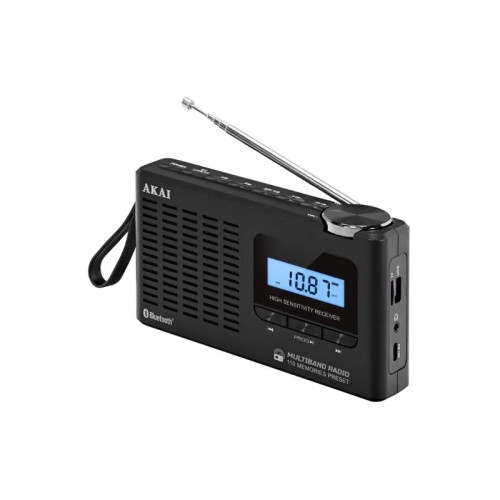 Akai Ραδιόφωνο φορητό APR-600  παγκοσμίου λήψεως με Bluetooth, USB, micro SD, AM/FM και οθόνη