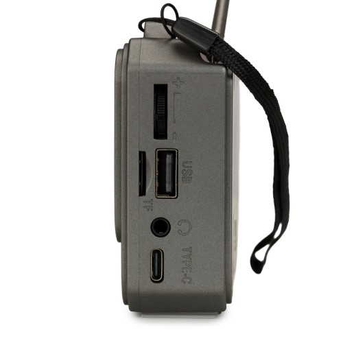 Osio Φορητό ψηφιακό ραδιόφωνο OPR-3020 Γκρί με Bluetooth, AUX, USB, FM, κάρτα TF, REC-5W