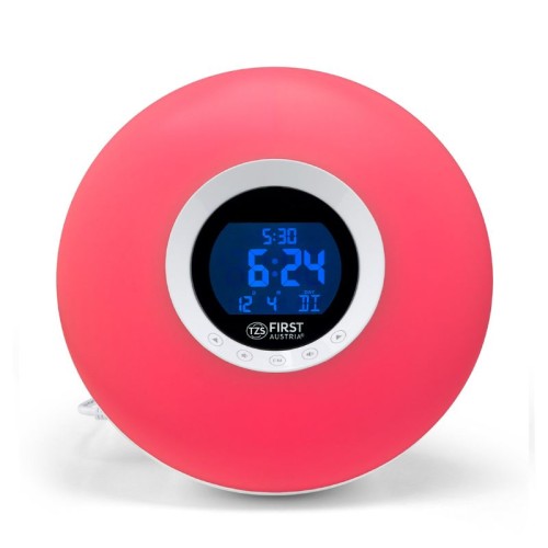 First Austria Ψηφιακό ξυπνητήρι-φωτιστικό FA-2419-1 με ραδιόφωνο, 8 φωτισμούς και 6 φυσικούς ήχους