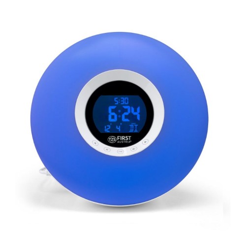 First Austria Ψηφιακό ξυπνητήρι-φωτιστικό FA-2419-1 με ραδιόφωνο, 8 φωτισμούς και 6 φυσικούς ήχους