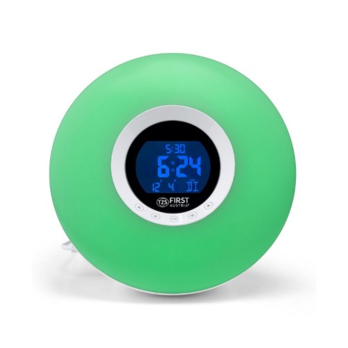 First Austria Ψηφιακό ξυπνητήρι-φωτιστικό FA-2419-1 με ραδιόφωνο, 8 φωτισμούς και 6 φυσικούς ήχους