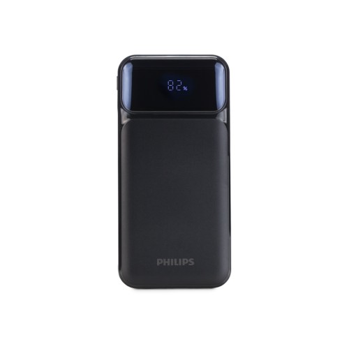 Philips Power bank DLP1922CB/GRS Μαύρο με γρήγορη φόρτιση, 2x USB-C, USB-A και ενσωματωμένα καλώδια φόρτισης USB-C, USB-A και lightning