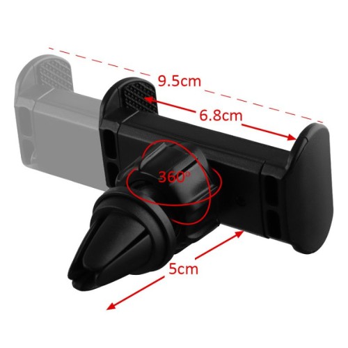 NSP  Bάση στήριξης κινητών αεραγωγού N28 (8340666) Universal αυτοκινήτου 360°