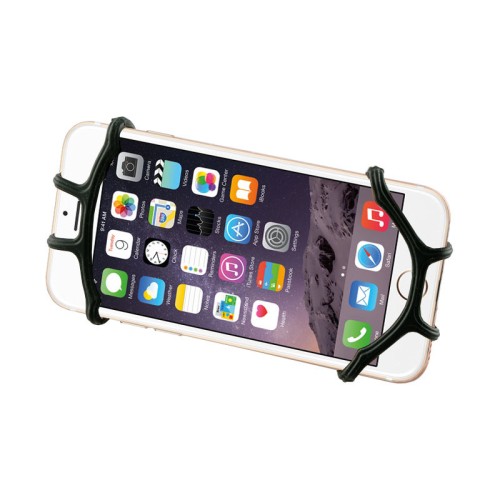 NSP  Βάση στήριξης Universal Μαύρη σιλικόνης (8253447) για  κινητά/GPS σε ποδήλατο/μηχανή 360°, 4.0