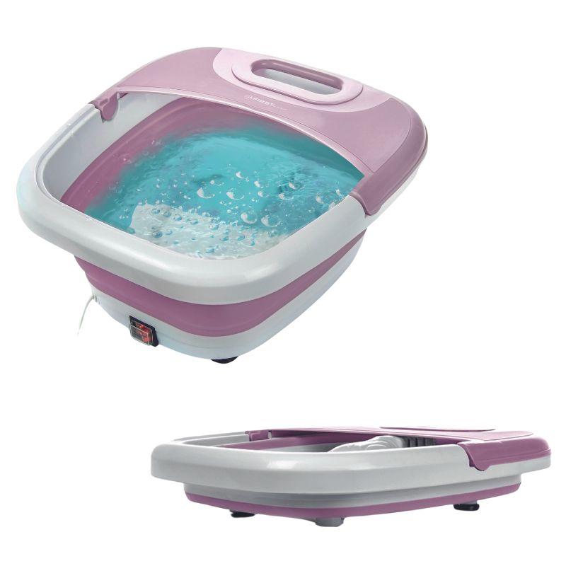 First Austria Υδρομασάζ ποδιών αναδιπλούμενο FA-8116-2-PI Ροζ  με θέρμανση νερού, φυσαλίδες και υπέρυθρες - 450W