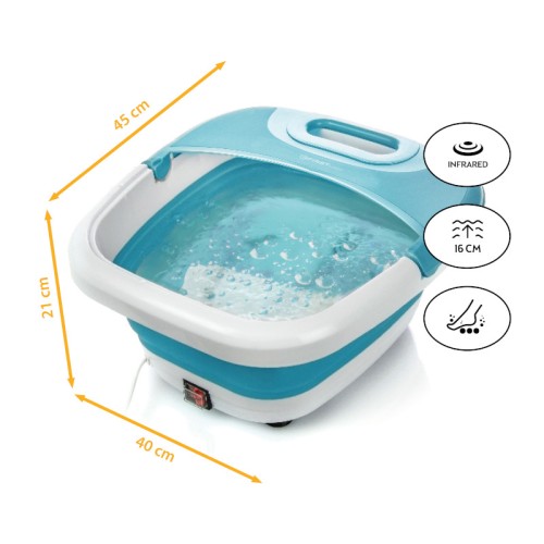 First Austria Υδρομασάζ ποδιών αναδιπλούμενο FA-8116-2-BL Μπλε με θέρμανση νερού, φυσαλίδες και υπέρυθρες - 450W