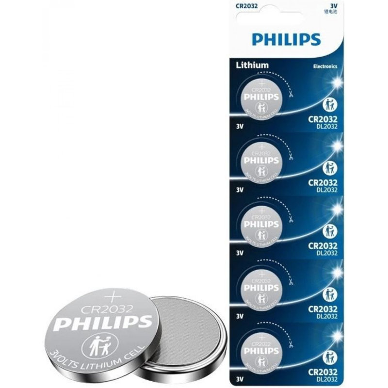 Philips Μπαταρίες λιθίου CR2032P5/01GRS 5 τμχ CR 2032 210 mAh 3 V