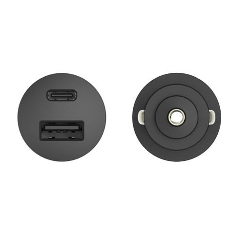 Motorola Ταχυφορτιστής αυτοκινήτου SJV102 Μαύρος με 2xUSB Τype-C PD 2.0, Τype-A QC 3.0 και καλώδιο 1μ. Type-C σε Type-C-45W