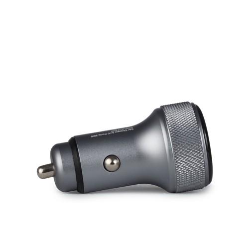 Osio Ταχυφορτιστής αυτοκινήτου OTU-6038 Ανθρακί  με USB-A και Type-C-38W